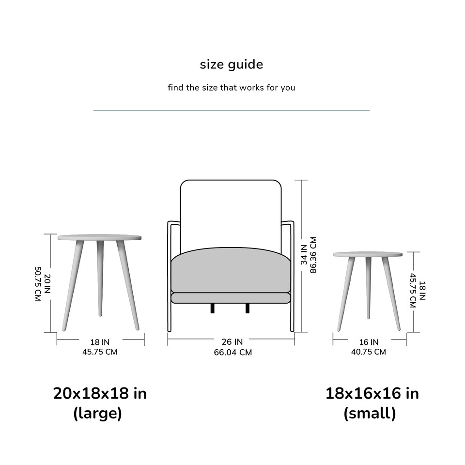 image 1 of MH London Tora Triangle Side Table, Mango Wood End Table with Tripod Legs