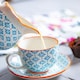 image 7 of Nicola Spring 15 Piece Hand-Printed Tea Set - Blue