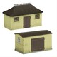 image 1 of Graham Farish Scenecraft Pagoda Shed & Store Chocolate/Cream (Pre-Built)
