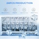 image 3 of HOMCOM Ice Maker Machine Counter Top Ice Cube Maker for Home 20kg in 24 Hrs