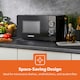image 4 of GEEPAS 700W Solo Manual Microwave, 1.7L Electric Kettle & 2 Slice Bread Toaster Kitchen Set