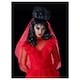 image 2 of Lydia Deetz Beetlejuice Black Updo Wig Black