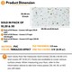 image 10 of NOVECRAFTO Vinyl Floor Tiles Self Adhesive – 12x24in Peel and Stick Rectangular Flooring for Kitchen, Bathroom & Living Room – White Terrazzo Look with Flecks White | 1.85 sqm