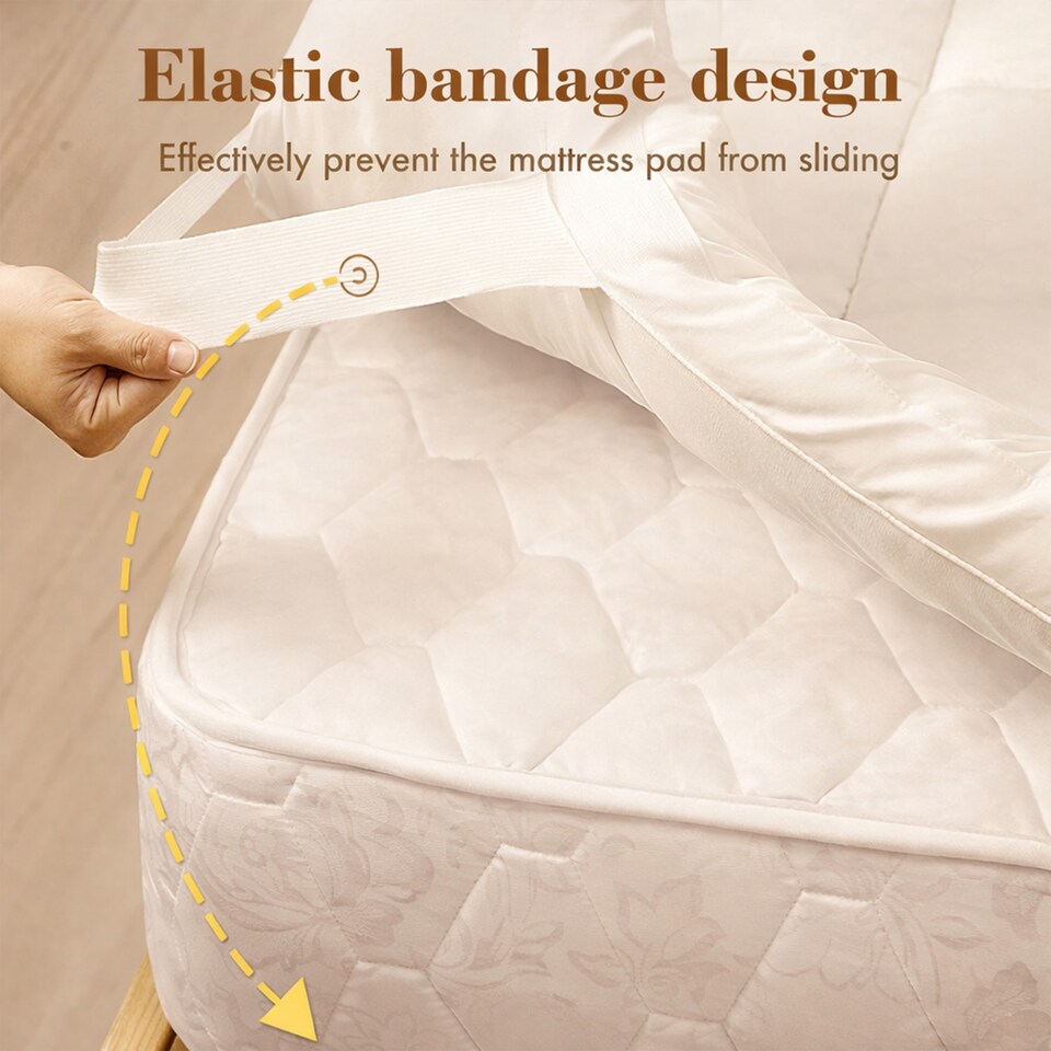 image 1 of Luxury Plush 4 Inch Mattress Topper Soft Comfort Layer