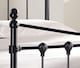 image 3 of 3ft Single Black Antique Victorian Style Traditional Metal Bed Frame Bedstead, Strong, Robust Bed | Black | Single