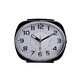 image 1 of Hometime Alarm Clock Oval with Luminous Hands - Black Case Black