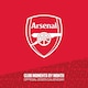 image 1 of Arsenal FC Legends 2025 Square Wall Calendar - Red/Blue/Gold - 30cm x 30cm