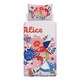 image 1 of Alice In Wonderland Duvet Cover Set - Pink/White/Blue - Single Pink | Single