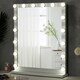 image 2 of Living and Home Hollywood Style Lighted Rectangular Vanity Mirror,  52cm W x 12cm D x 64.5cm H