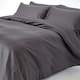 image 2 of Homescapes Dark Charcoal Grey European Size Egyptian Cotton Duvet Cover Set 1000 TC, 155 x 220 cm | Multi | Not provided