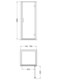 image 2 of Balterley Hinged Shower Door with Glass, Side Panel & Slimline Tray | Silver | Chrome
