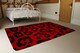 image 3 of Red Leopard Print Rug | Multi