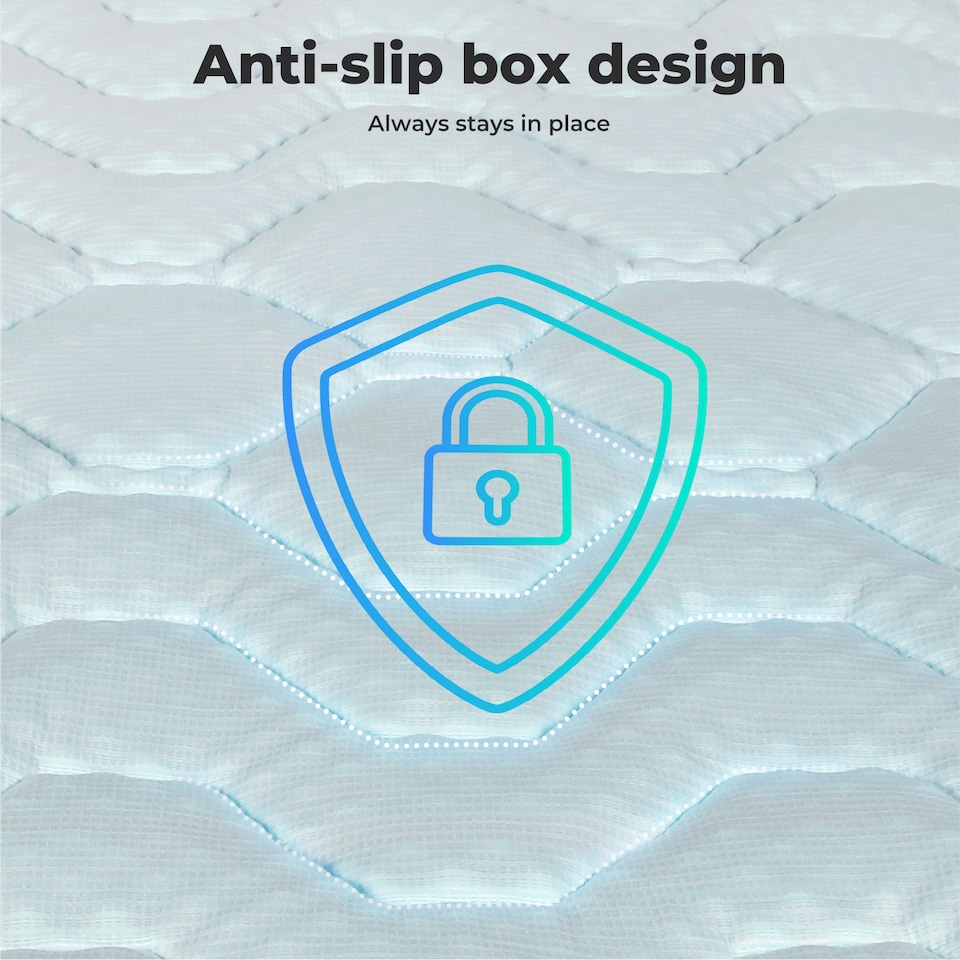 image 1 of Lavio Mattress Topper Pillowtop Memory Foam Bamboo Cover Bed Protector | White | Double