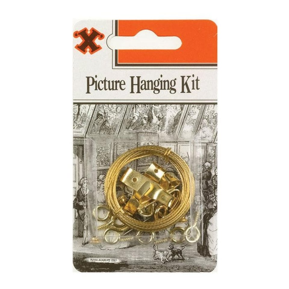 X Picture Kit 4 Hooks & 3m Wire - One Colour - One Size