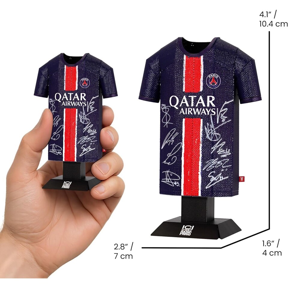 image 1 of RadStuff Metal Alloy Football Shirt - PSG Winners 2024/25 Home Alloy Shirt