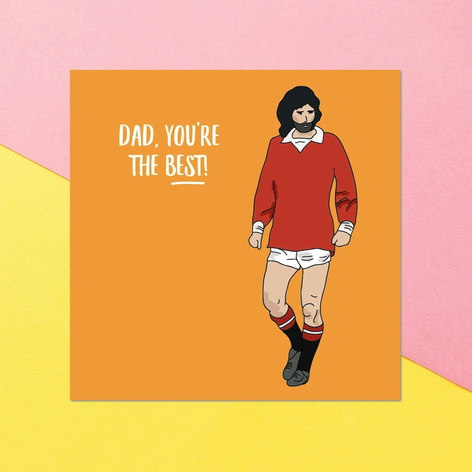 Dad, You're The Best! Square Greetings Card