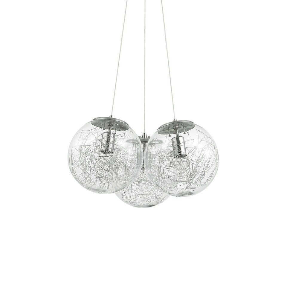 image 1 of Mapa 3 Light Cluster Ceiling Pendant Nickel