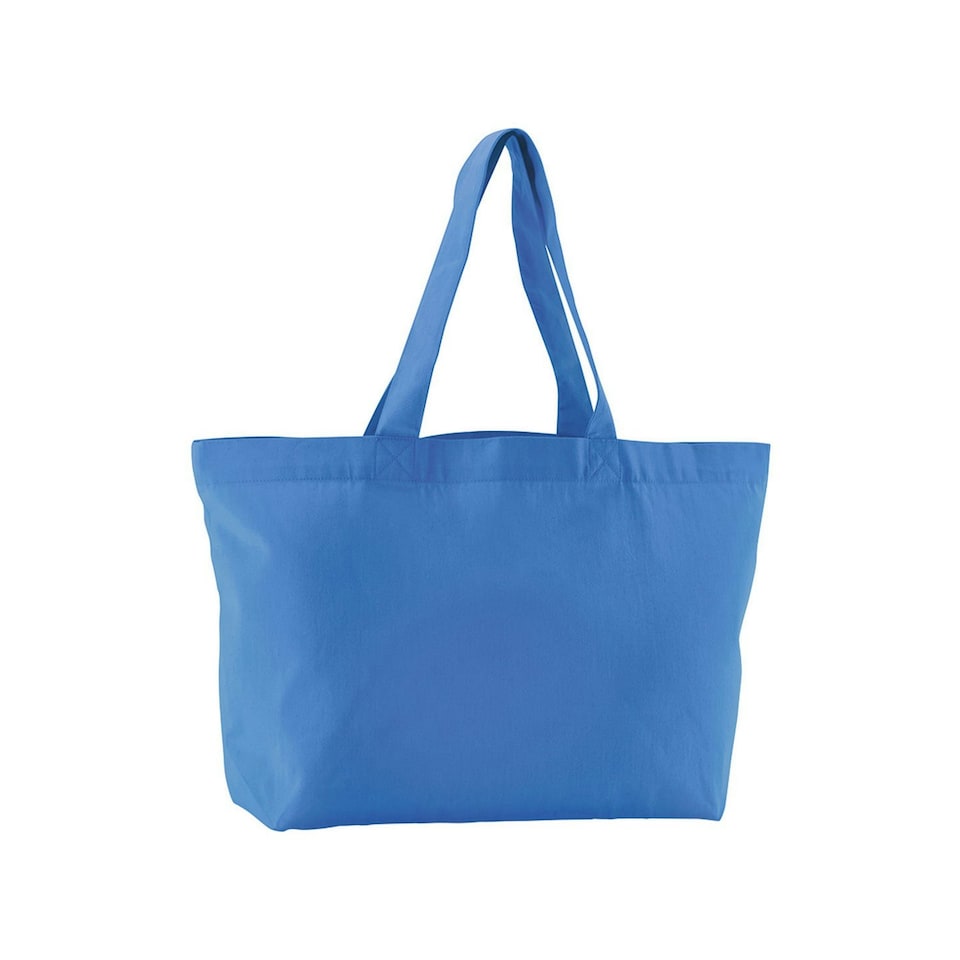 Westford Mill EarthAware Twill Shopper Bag - Cornflower Blue - One Size Blue