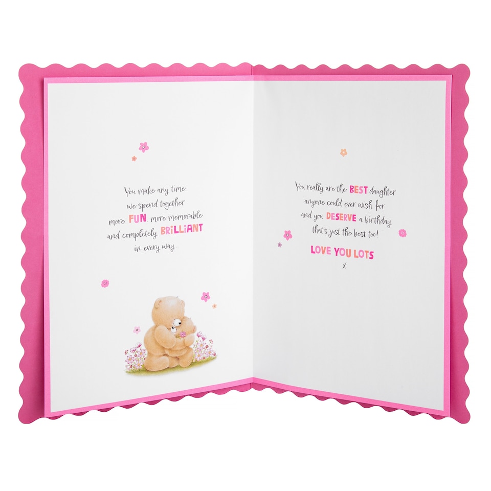 image 1 of Hallmark Birthday Card For Daughter - Cute Forever Friends With Flower Design