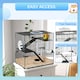 image 7 of PawHut 3 Tiers Hamster Cage w/ Deep Glass Bottom, Dish, Hut, 60 x 40 x 54.5cm