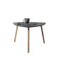 image 5 of Malme Extra Large Side Table in Classic White and Natural Pine Grey | Dark Grey