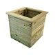 image 1 of Multi Pack of 3 - Deluxe Square Planter - Timber - L47 x W47 x H46 cm - Fully Assembled