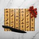 image 2 of Eye Of Horus Pharaoh Flowers Pyramid Bird Ankh Glass Chopping Board | Multi