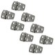 image 1 of Polished Door Hinge 8 Pack Stainless Steel 56mm x 38mm 316 Marine Cabin Hatch Silver