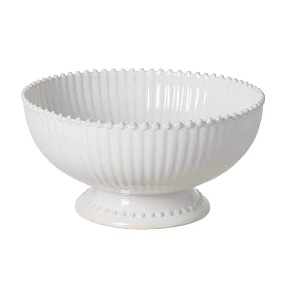 image 1 of Costa Nova Pearl White Centrepiece 32.2cm Serving Bowl White