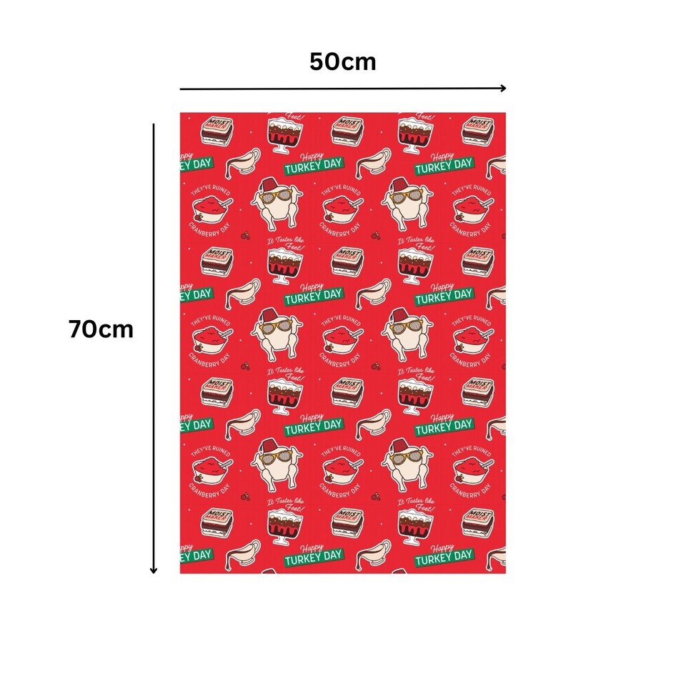 image 1 of Friends Christmas 4 Sheets & 4 Tags Gift Wrap