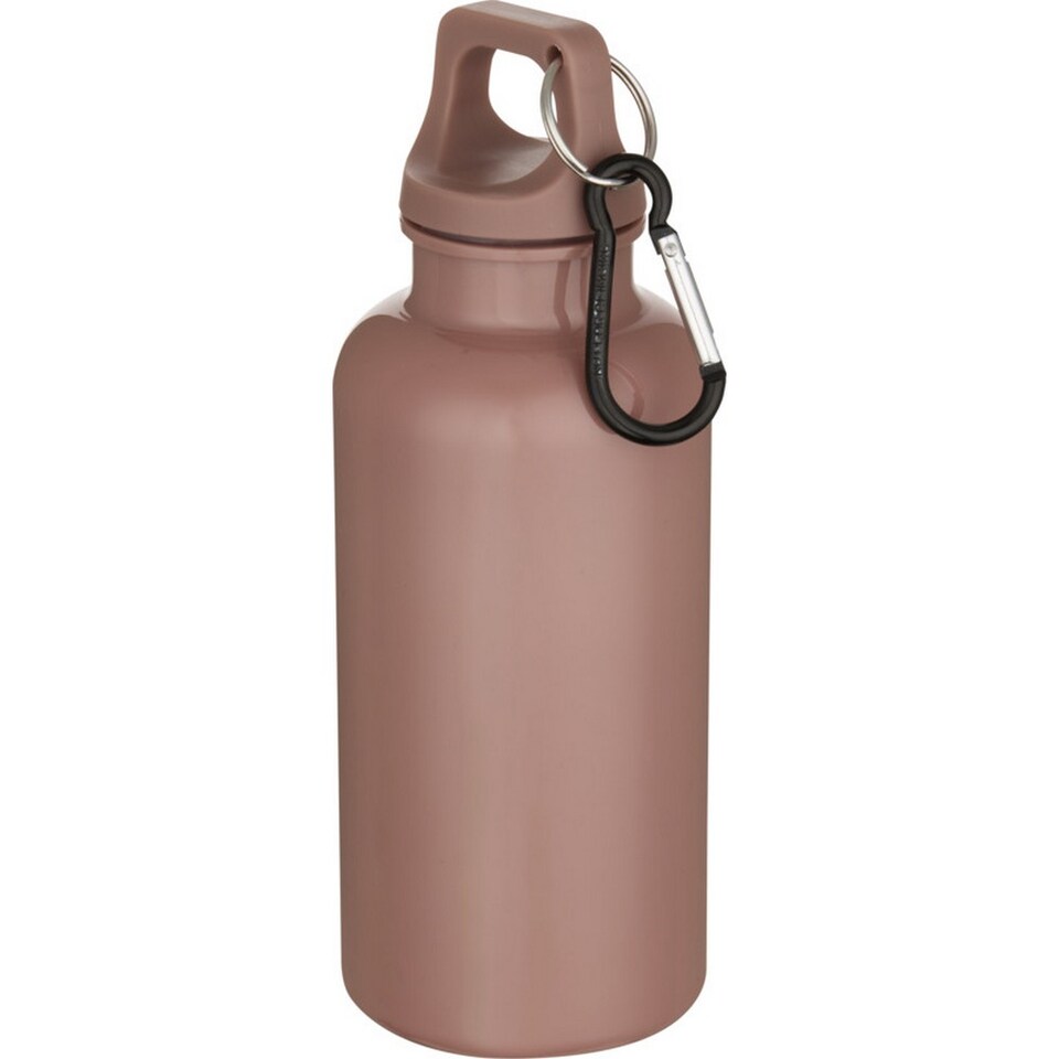 image 1 of Floso Oregon Solid Plastic Carabiner Clip 400ml Water Bottle | Pink | Dusty Pink | 1