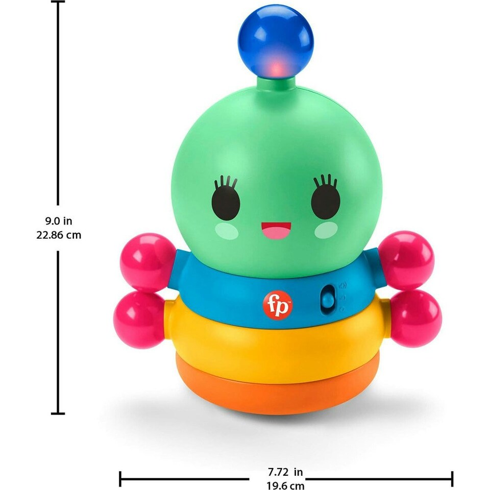 image 1 of Fisher Price Happy World Dance Rainbow Worm GJW32