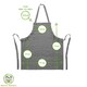 image 4 of Nicola Spring Cotton Kitchen Bib Aprons - One Size - Grey - Pack of 2
