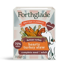 British Classics Turkey Stew Wet Dog Food (18x395g)