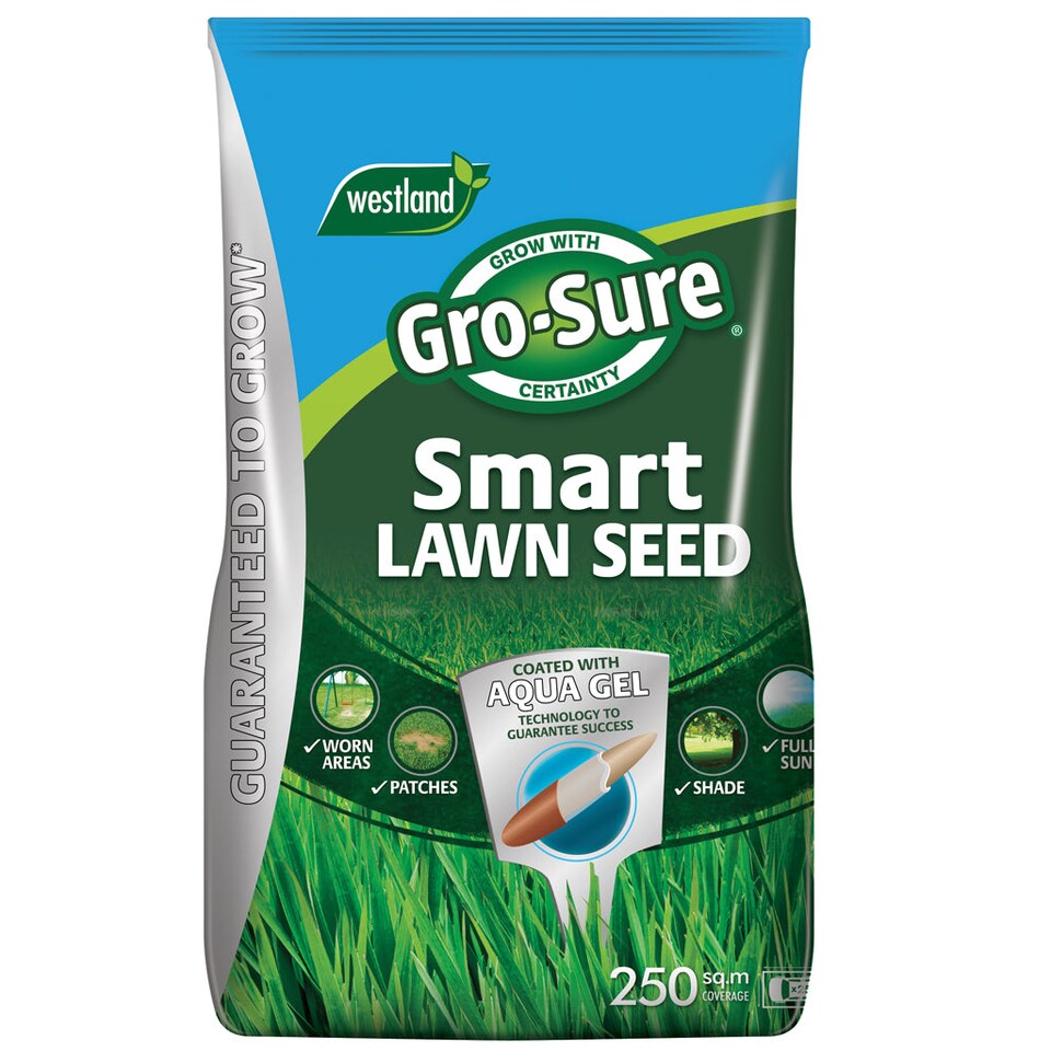 image 1 of Gro-Sure Smart Lawn Seed with Aqua Gel coating for dry, shady & worn areas 80sqm
