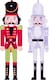 image 1 of St Helens Wooden Nutcraker Stickers, 12Pack