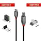 image 2 of 0.5m USB 2.0 Type C to B Cable, Anthra Line