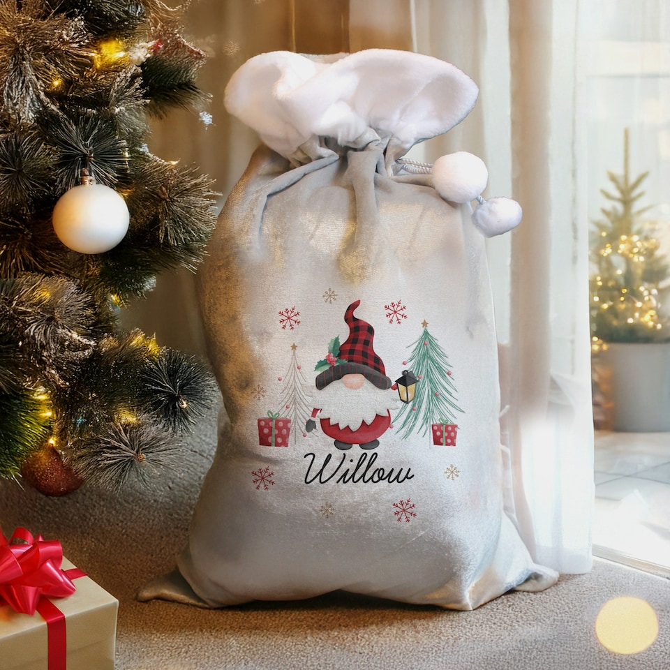 image 1 of Personalised Gonk Christmas Sack