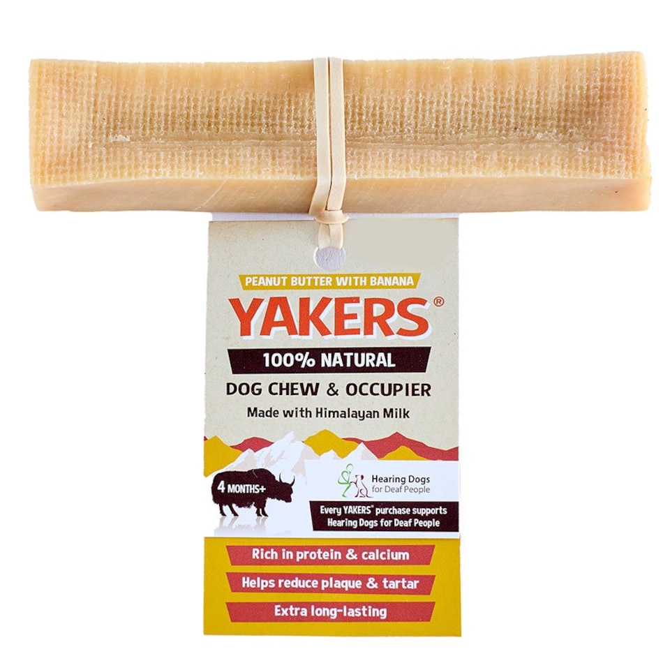 YAKERS Himalayan Dog Chew Bars, Natural Dog Chews Peanut Butter & Banana XL (Pack of 10)