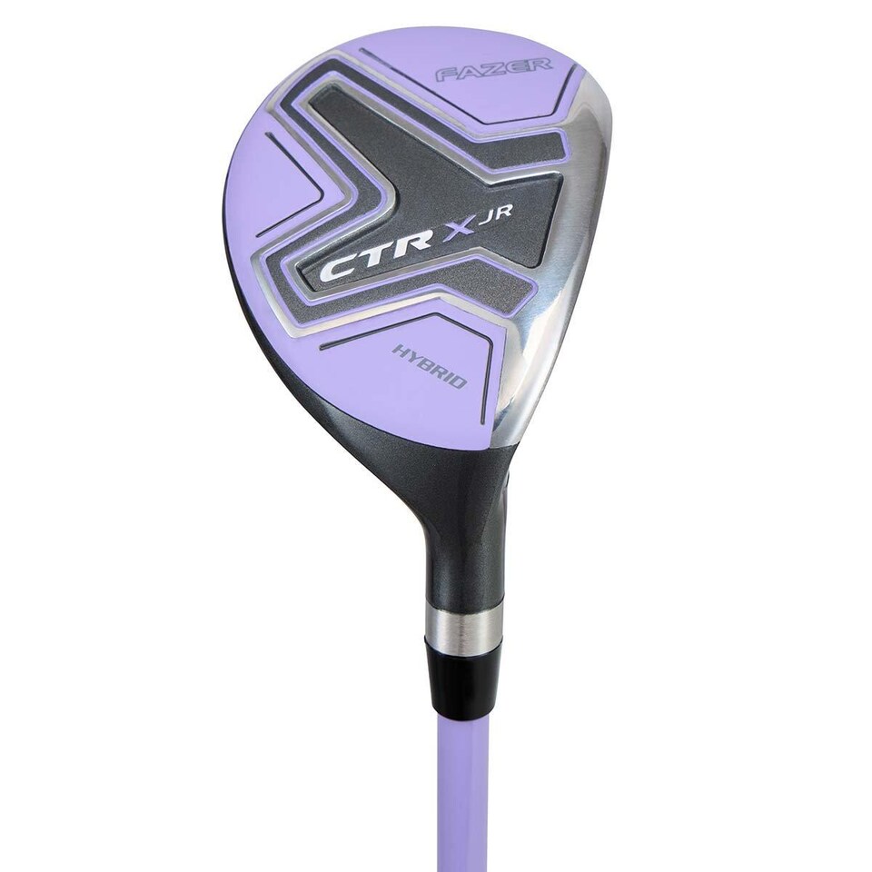 image 1 of Fazer Junior CTRX Age 9-11 5-Piece Golf Stand Bag Package Set - Chalk Purple