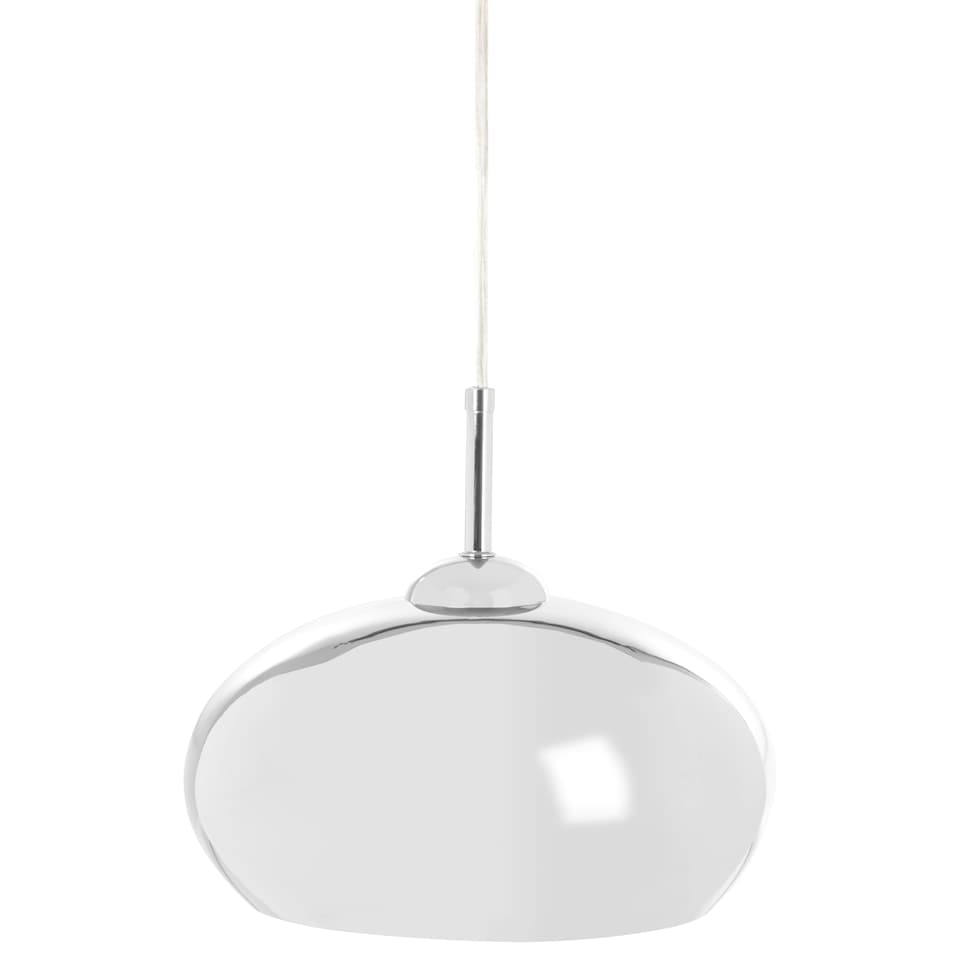 image 1 of Interiors by Premier Osborn Chrome and White Inside Pendant Light