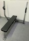 image 4 of Commercial Flat Bench Press w/ Olympic Barbell Squat Rack