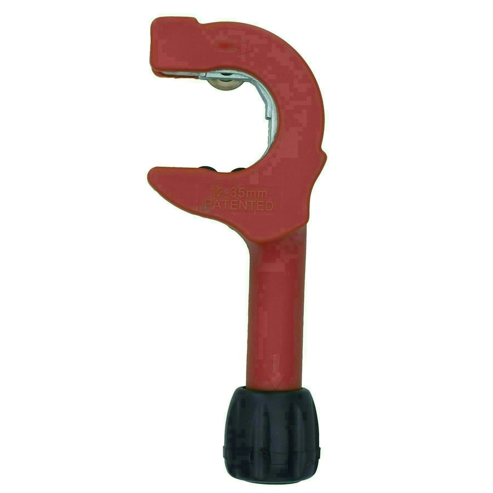 image 1 of Adjustable Ratchet Action Copper Inox Tube Pipe Cutter One Handed 12 - 35mm