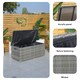 image 4 of Direct Wicker 495L Outdoor Garden Rattan Storage Box, Medium Deck Storage Box for Patio, Yard | Grey
