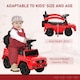 image 4 of HOMCOM Kids Ride-on Push Car 3 in 1 Benz G350 Baby Floor Slider Walker, Red