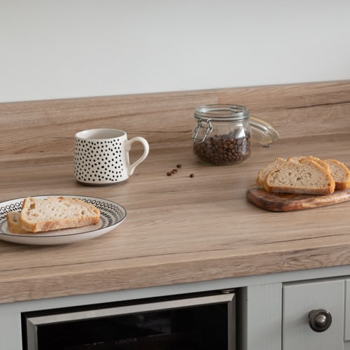 Sticky Back Plastic Sanremo Oak Sand Wood Effect Kitchen Self-adhesive Vinyl Wrap for Cupboards, Doors and Worktops 90cm x 5m - d-c-fix