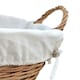 image 2 of Light Steamed Laundry Baskets with White Lining White | White