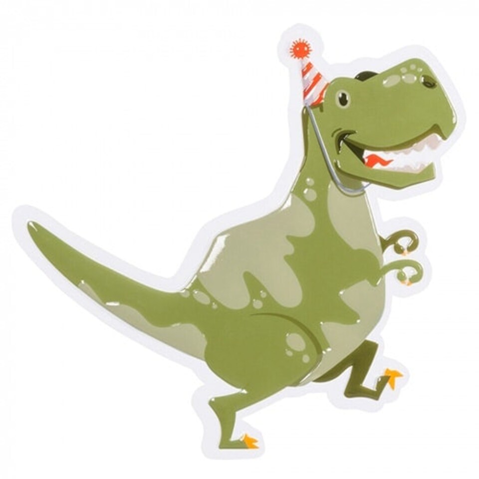 image 1 of Dinosaur Fun Party Plastic Wall Decoration 49cm