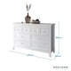 image 4 of Torsby Chest of Drawers 8 Drawer in Classic White
