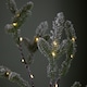 image 9 of 5ft (1.5m) Light up Green Snowy Noel Christmas Tree with Stand and Warm White LEDs